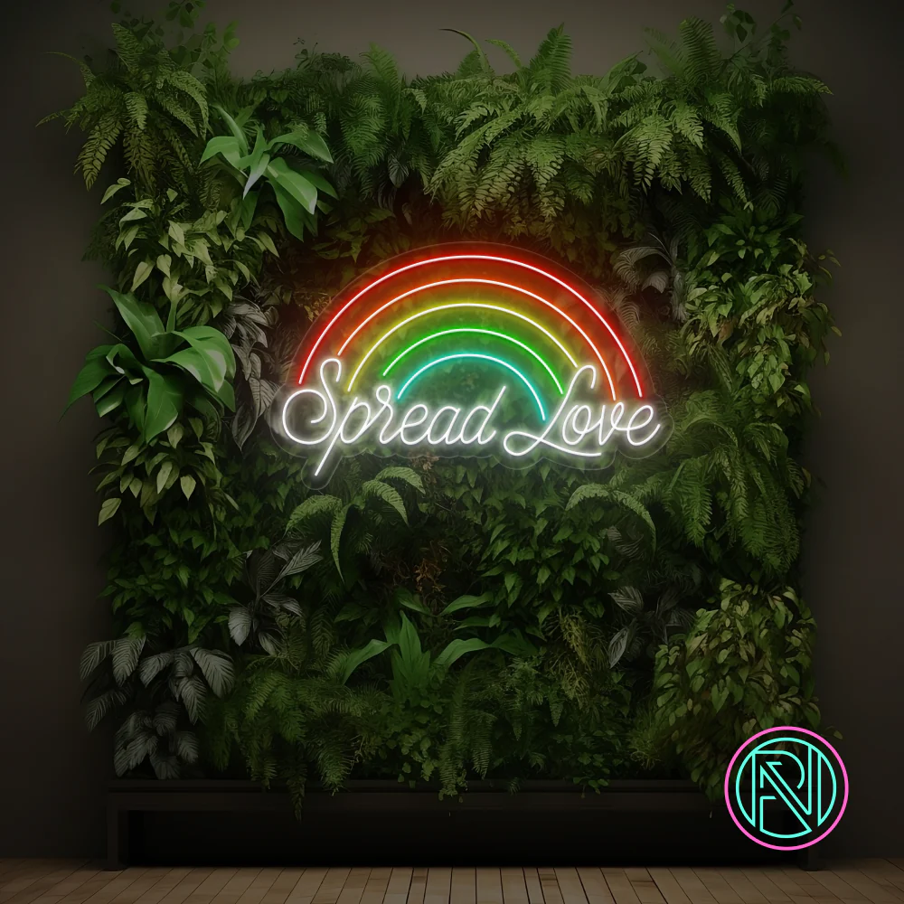 Färgglada neonskyltar i LED för LGBT & Pride