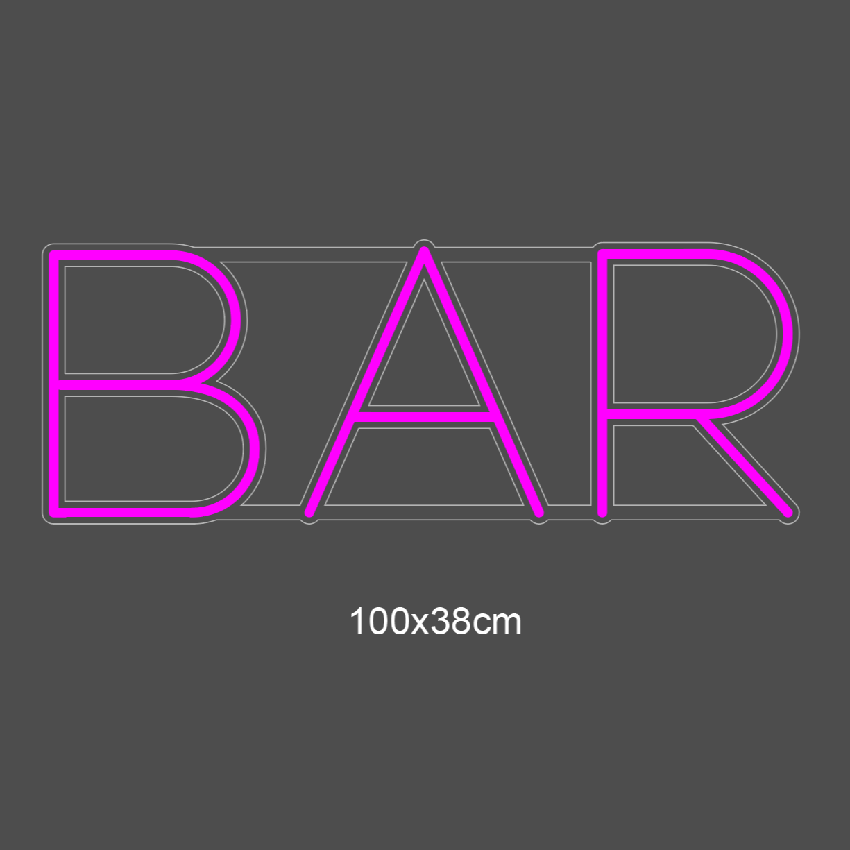 "BAR" LED NEONSKYLT, Utomhus iP65