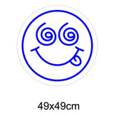 "smily emoji face" Led neonskylt.