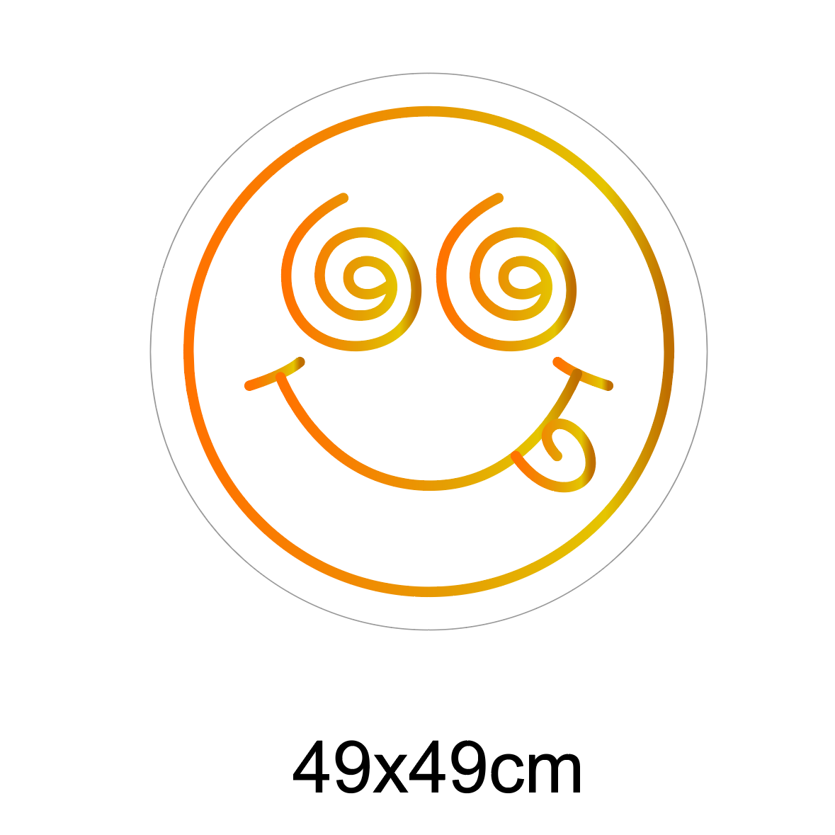 "smily emoji face" Led neonskylt.
