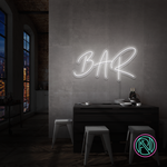 "Bar" Led neonskylt. 55x100cm.