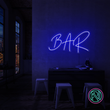 "Bar" Led neonskylt. 55x100cm.