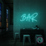 "Bar" Led neonskylt. 55x100cm.