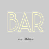 "Bar" Led neonskylt. Välj önskad färg.