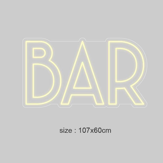 "Bar" Led neonskylt. Välj önskad färg.