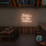 "Bitchin in the Kitchen" Led neonskylt