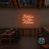 "Bitchin in the Kitchen" Led neonskylt