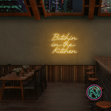"Bitchin in the Kitchen" Led neonskylt
