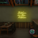 "Bitchin in the Kitchen" Led neonskylt