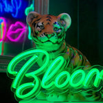 "Blooming" Led neonskylt. 80x31cm. Välj önskad färg.
