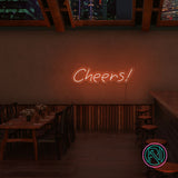"Cheers!" Led neonskylt.
