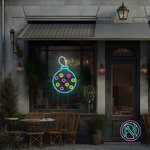 "Color ball" Led neonskylt.
