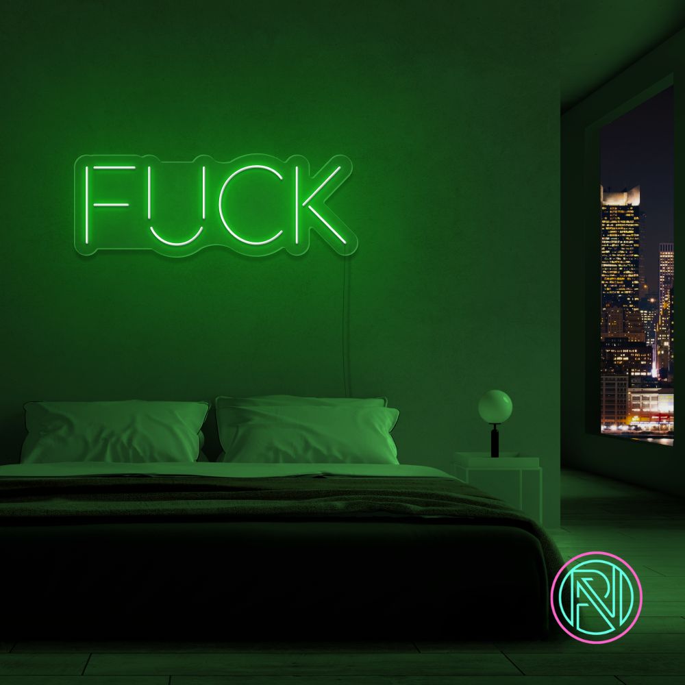 "FUCK"Led neonskylt. Välj önskad färg.