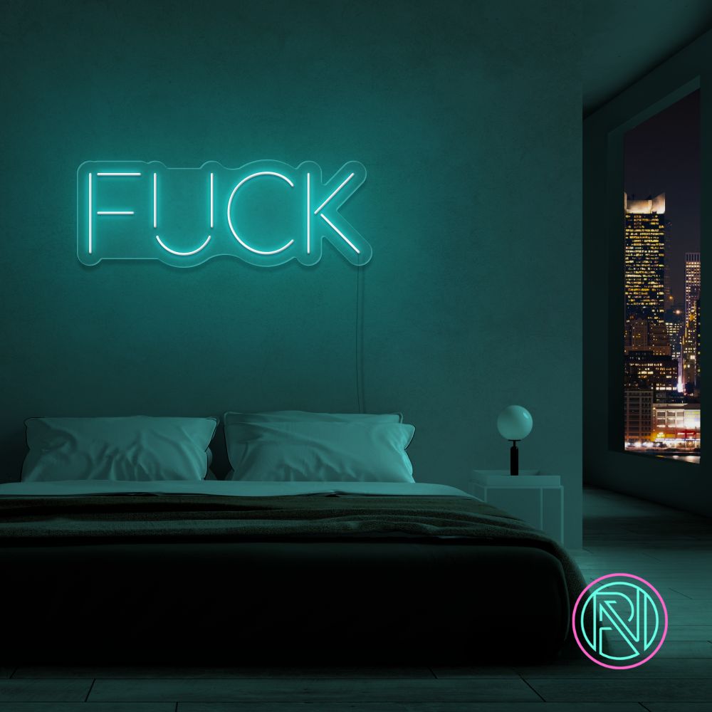 "FUCK"Led neonskylt. Välj önskad färg.