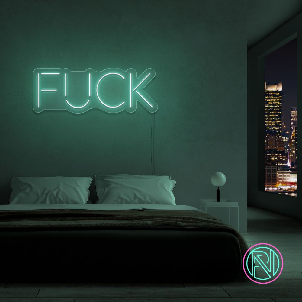 "FUCK"Led neonskylt. Välj önskad färg.