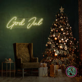 "God Jul" Led neonskylt.