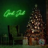 "God Jul" Led neonskylt.