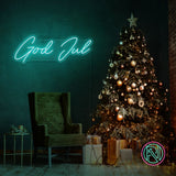"God Jul" Led neonskylt.