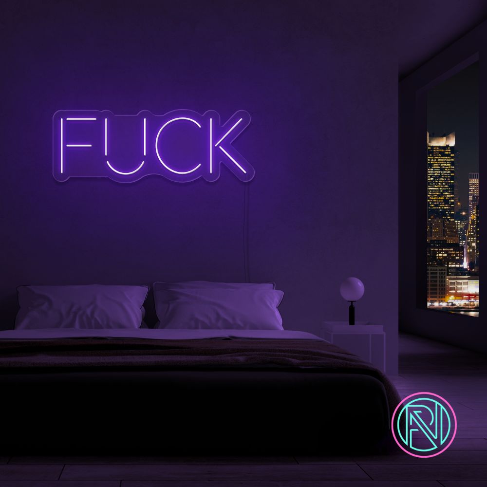 "FUCK"Led neonskylt. Välj önskad färg.