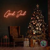 "God Jul" Led neonskylt.