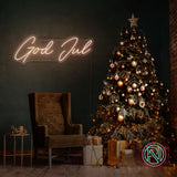 "God Jul" Led neonskylt.