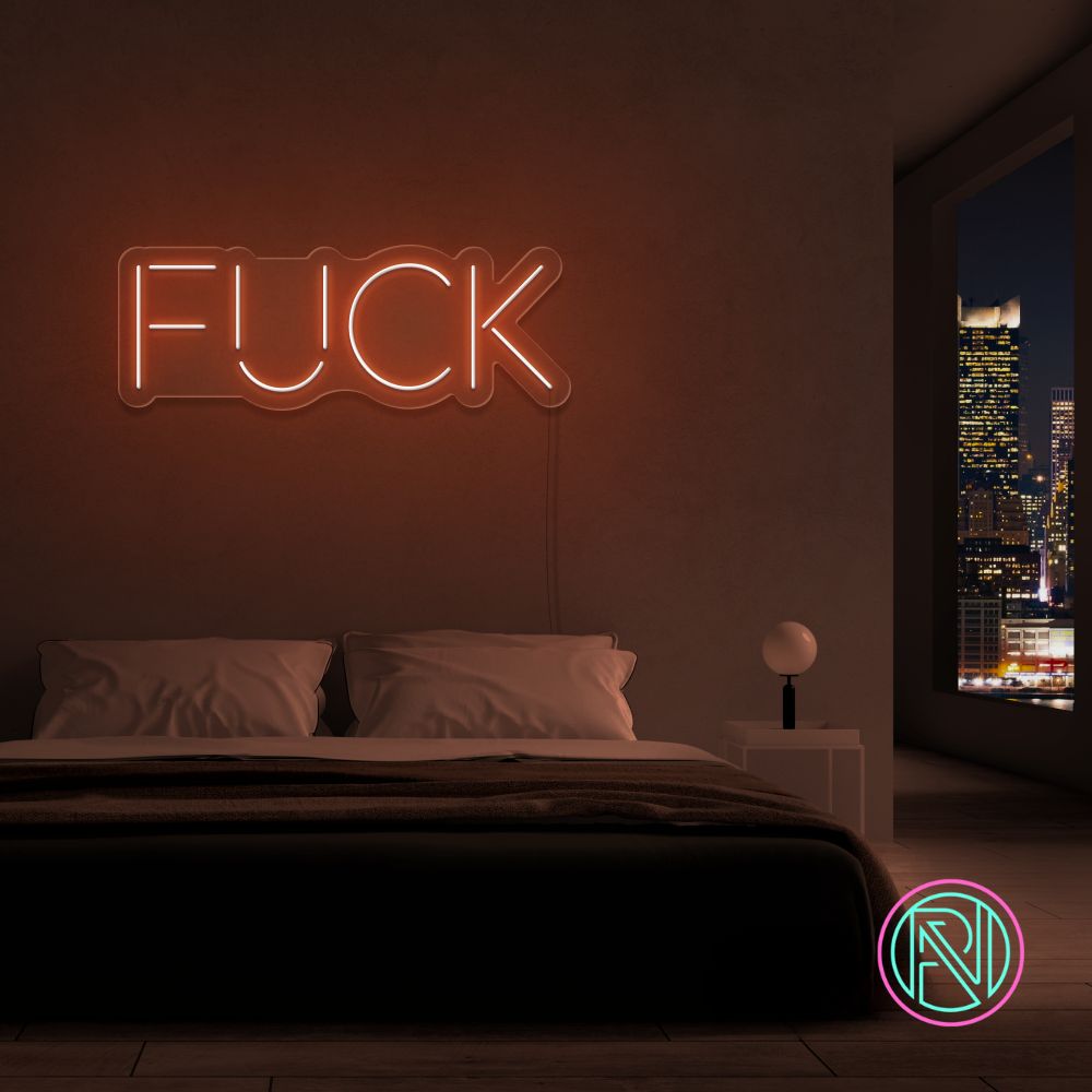 "FUCK"Led neonskylt. Välj önskad färg.