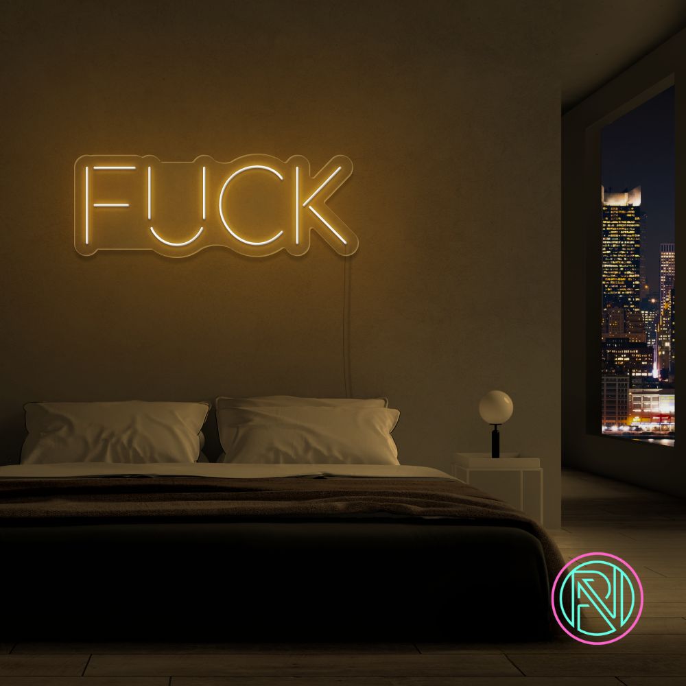 "FUCK"Led neonskylt. Välj önskad färg.