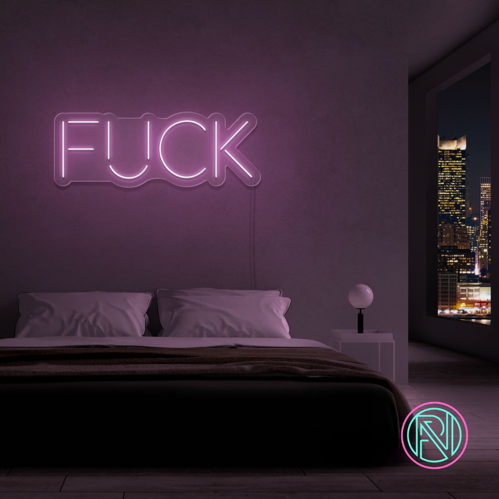 "FUCK"Led neonskylt. Välj önskad färg.
