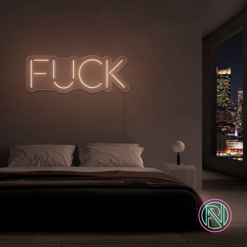 "FUCK"Led neonskylt. Välj önskad färg.