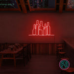 "Flasker" Led neonskylt.