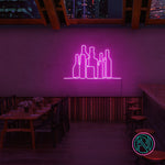 "Flasker" Led neonskylt.