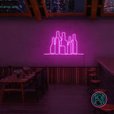 "Flasker" Led neonskylt.