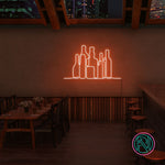 "Flasker" Led neonskylt.