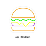 (HAMBURGER) Led neonskylt.