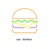 (HAMBURGER) Led neonskylt.