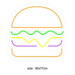 (HAMBURGER) Led neonskylt.