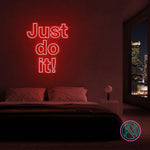 "Just do it!" Led neonskylt.