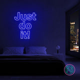 "Just do it!" Led neonskylt.