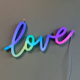 "Love" Acrylic USB, Led Neonskylt