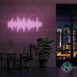 "Lydbølge" Led neonskylt