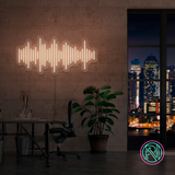 "Lydbølge" Led neonskylt
