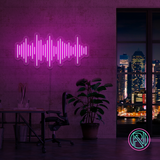 "Lydbølge" Led neonskylt