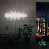 "Lydbølge" Led neonskylt