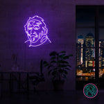 Neonskylt "Einstein" 80x93 cm. Välj önskad färg.
