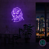 Neonskylt "Einstein" 80x93 cm. Välj önskad färg.