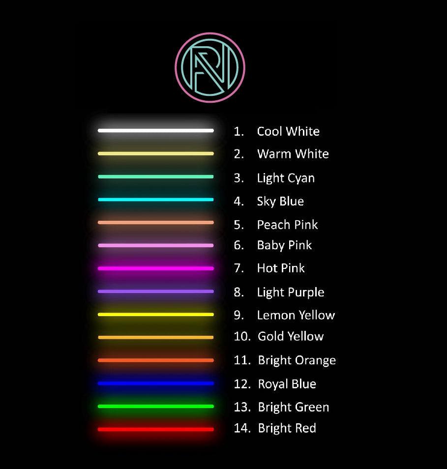Neonskylt "Flamingo" Rosa.
