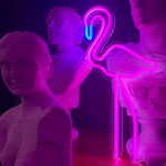 Neonskylt "Flamingo" Rosa.