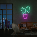 "Plante Monstera" Led neonskylt
