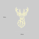 "RainDeer" Led neonskylt. Warm white.