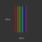 "Rainbow stripe" Led neonskylt
